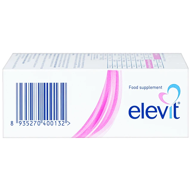 Viên uống Elevit Bayer hỗ trợ tăng cường sức khỏe, nâng cao sức đề kháng cho thai kỳ (3 vỉ x 10 viên)