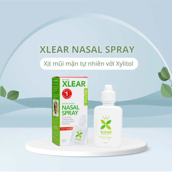 Xlear Nasal Spray – Xịt mũi mặn tự nhiên với Xylitol