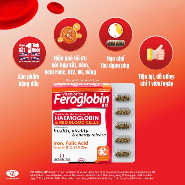 Feroglobin b12 vitabiotics 2x15