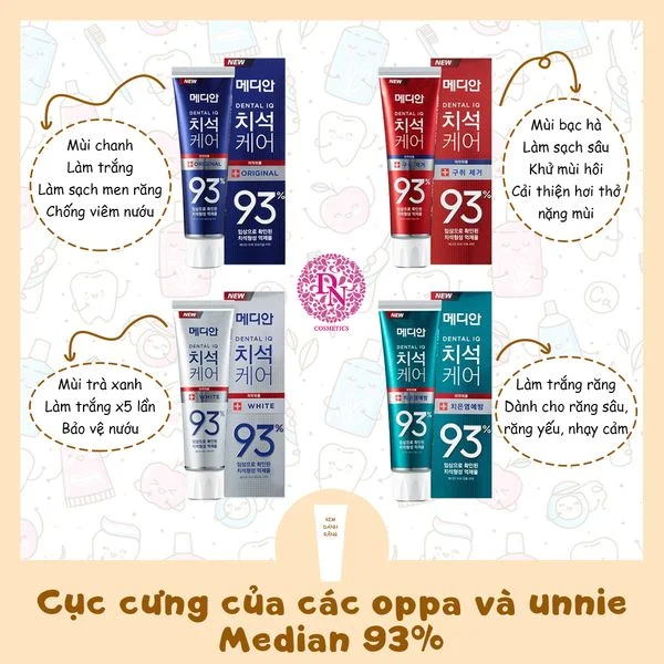 KEM ĐÁNH RĂNG MEDIAN 93% HÀN QUỐC