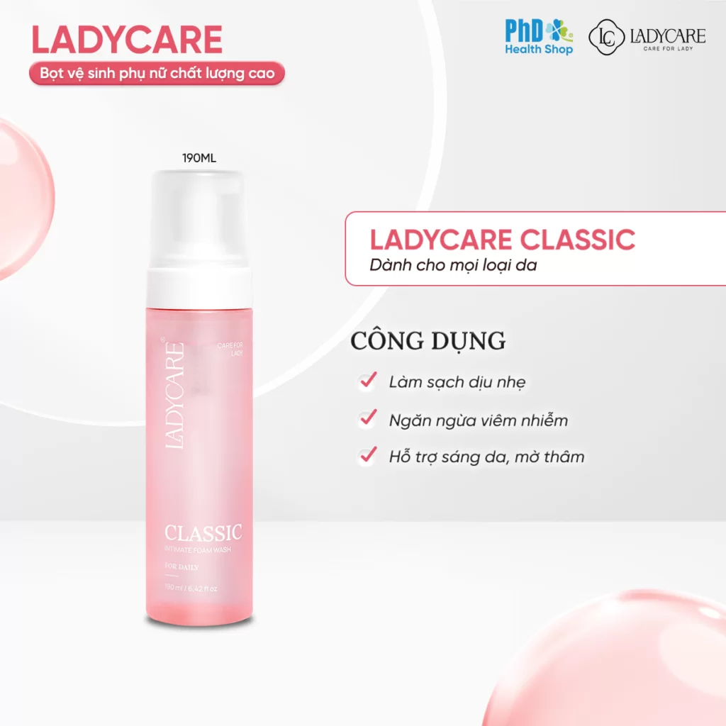 Bọt vệ sinh Ladycare Classic 190ml